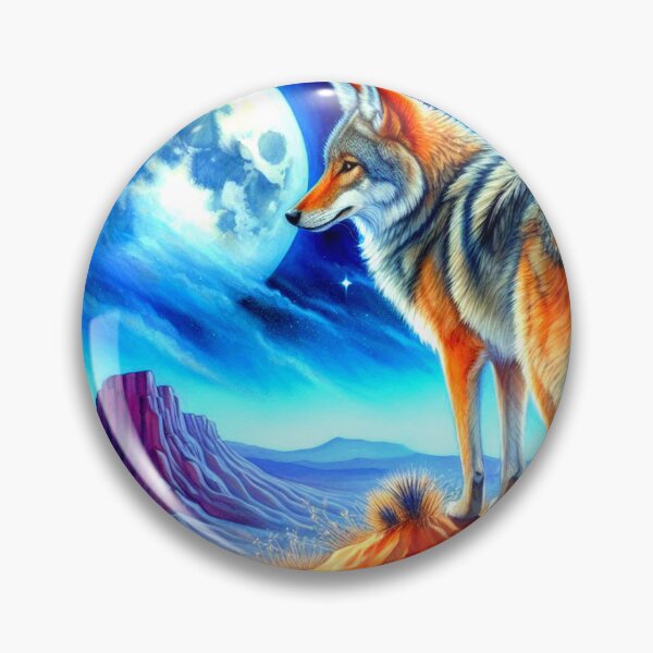 Item preview, Moonlight Desert Coyote  designed and sold by NativeGraffix.
