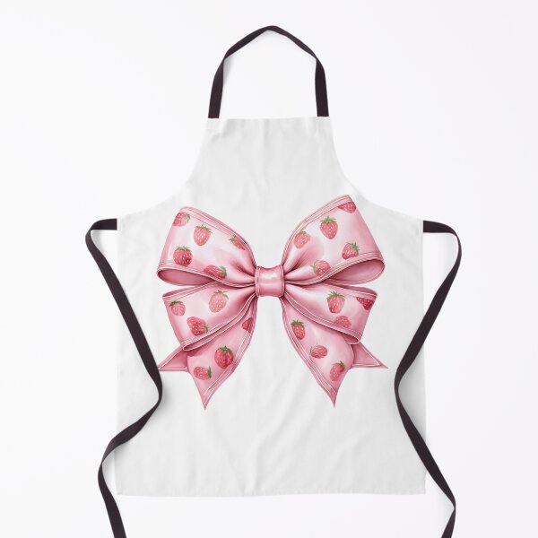 Item preview, Coquette Watercolor Bow with Strawberries – Light Pink Feminine Aesthetic Design designed and sold by PeachyPeachPrnt.