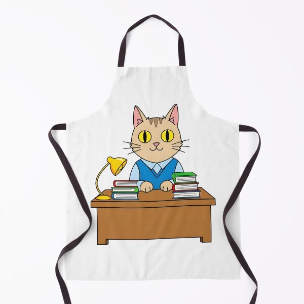 Item preview, Cat Librarian | Cute Cartoon Bookish Cat for Readers and Book Lovers designed and sold by HighrockDesigns.