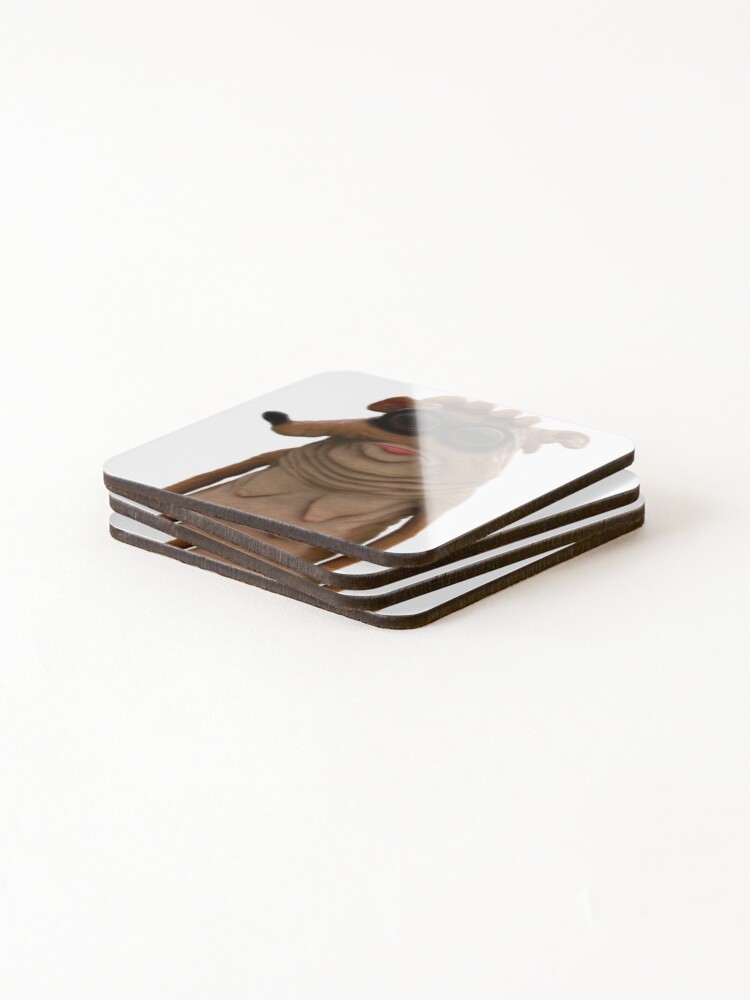Thumbnail 4 of 5, Coasters (Set of 4), Realistic Rigby designed and sold by SlugWars.