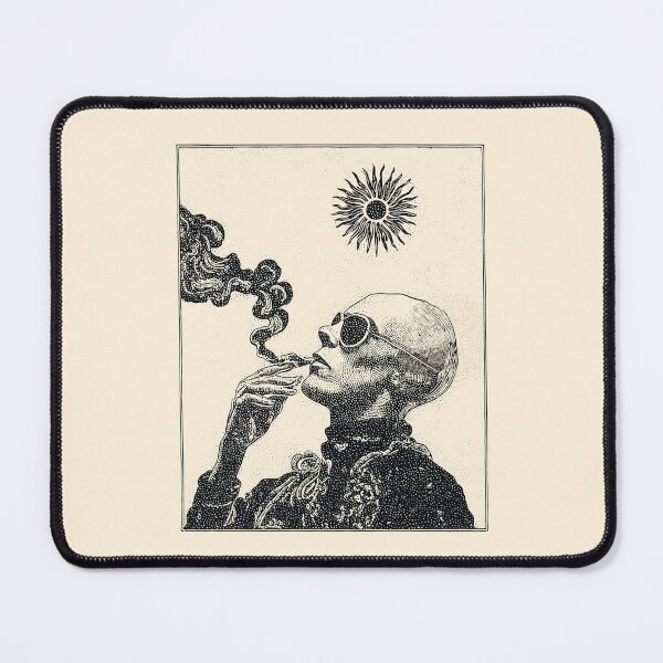 Item preview, Hunter S. Thompson Surreal Smoking – Psychedelic Sun Art designed and sold by Mystikos Art.