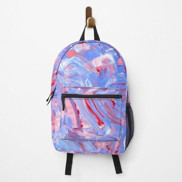 Item preview, Palette knife texture pink red blue designed and sold by MarcusPierce.