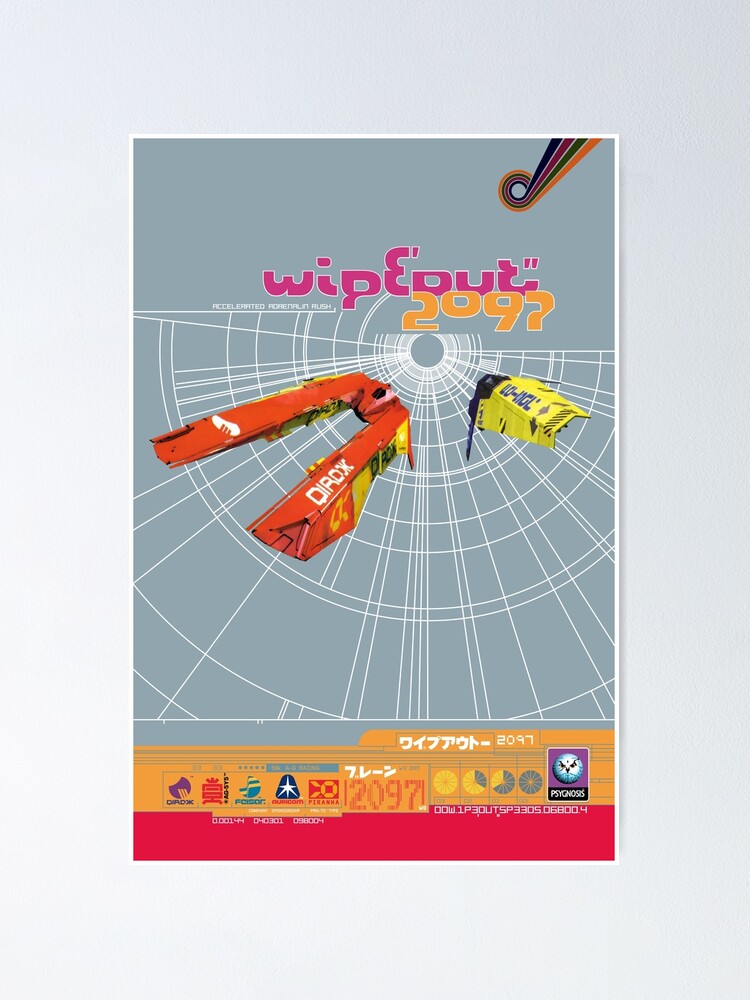 Thumbnail 1 of 3, Poster, Wipeout 2097 - F5000 - Coverart designed and sold by Radmessages.
