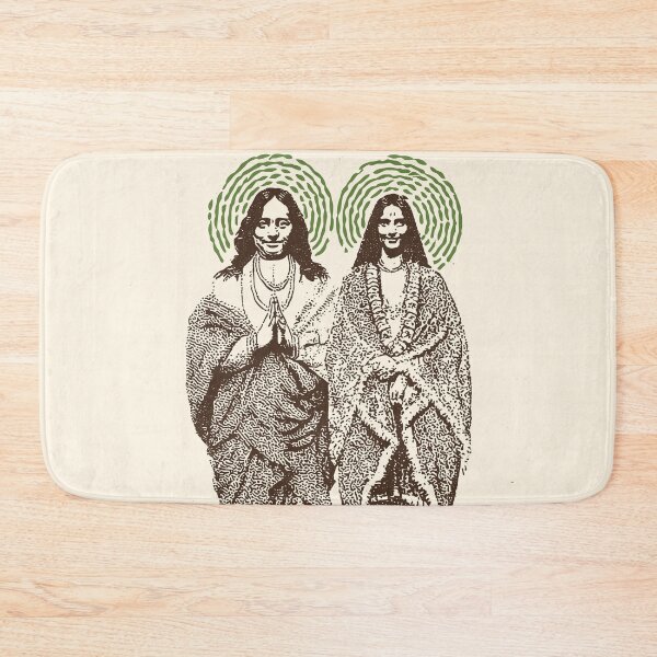 Item preview, Yogananda & Anandamayi Ma – Spiritual Saints Line Art designed and sold by Mystikos Art.