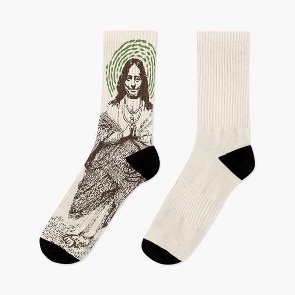 Item preview, Yogananda & Anandamayi Ma – Spiritual Saints Line Art designed and sold by Mystikos Art.