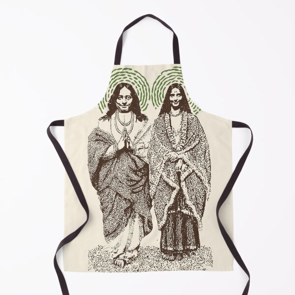 Item preview, Yogananda & Anandamayi Ma – Spiritual Saints Line Art designed and sold by Mystikos Art.