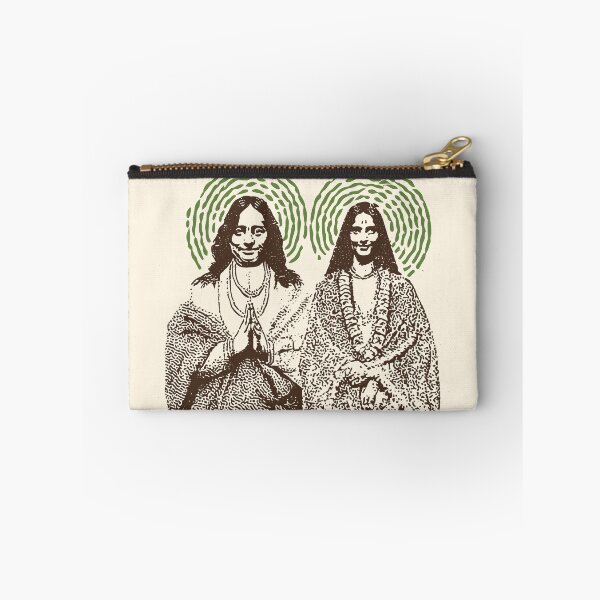 Item preview, Yogananda & Anandamayi Ma – Spiritual Saints Line Art designed and sold by Mystikos Art.