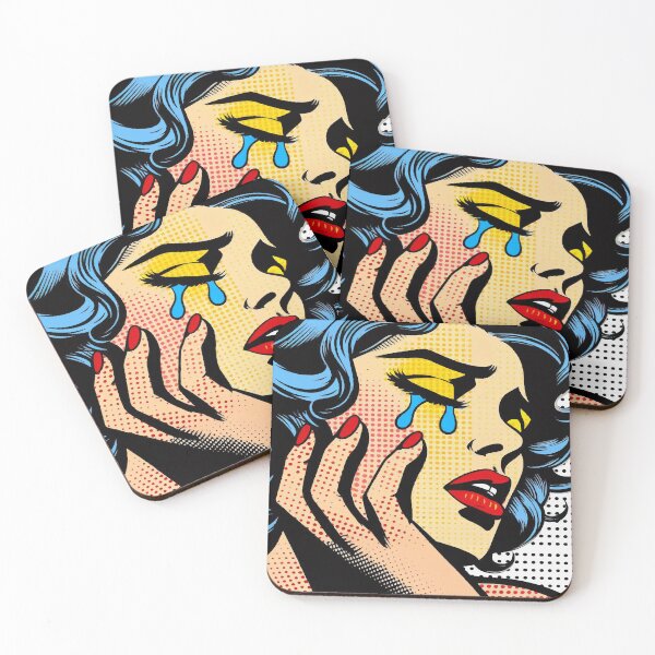 Item preview, Pop Art Comic Girl – Retro Emotional Woman Illustration, Girlie Pop Slay designed and sold by  Ojo de Lilith.