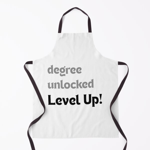 Item preview, Degree unlocked: Level up! – Funny Graduation Gamer Quote designed and sold by MakeMyDaze.