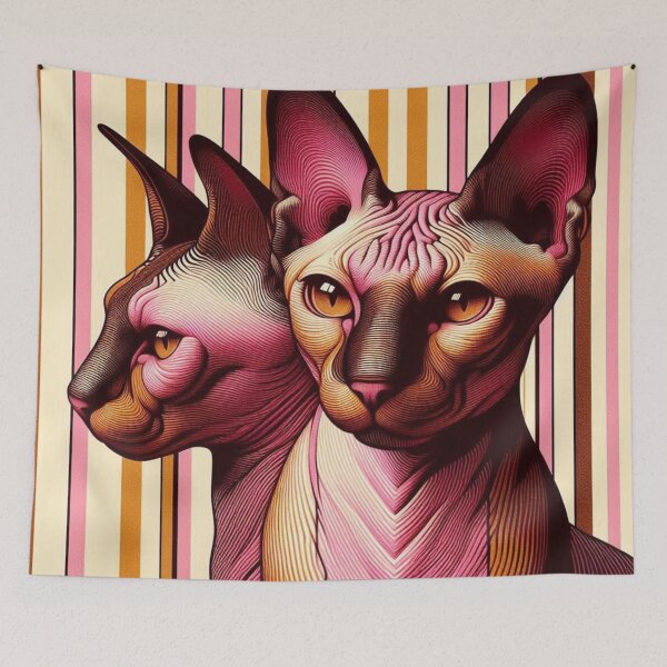 Item preview, Sphinx Cats Art  designed and sold by FloridaWildOnes.