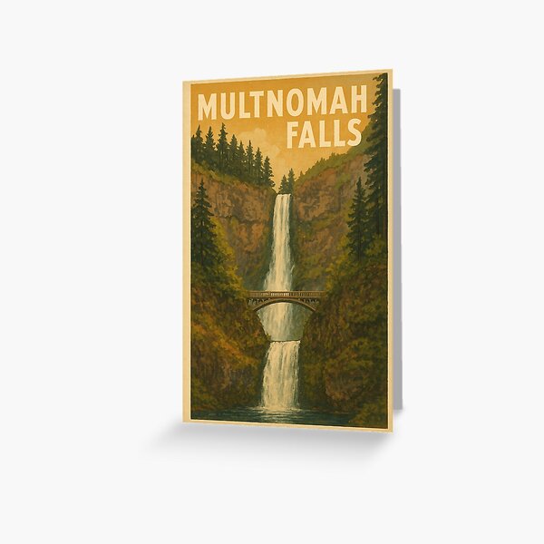 Item preview, Multnomah Falls Columbia Gorge View designed and sold by Places On Earth.