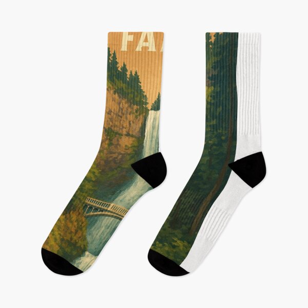 Item preview, Multnomah Falls Oregon Autumn Scene designed and sold by Places On Earth.