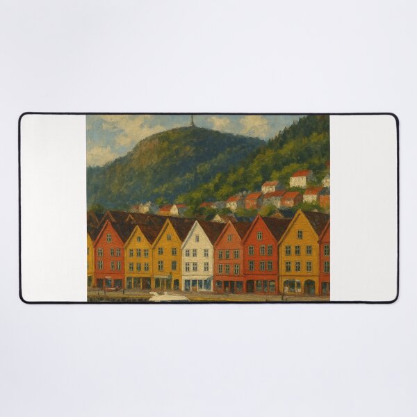 Item preview, Bergen Norway Bryggen Waterfront designed and sold by Places On Earth.