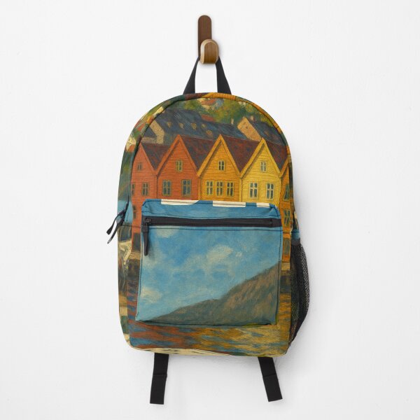 Item preview, Bergen Norway Harbor Scene designed and sold by Places On Earth.