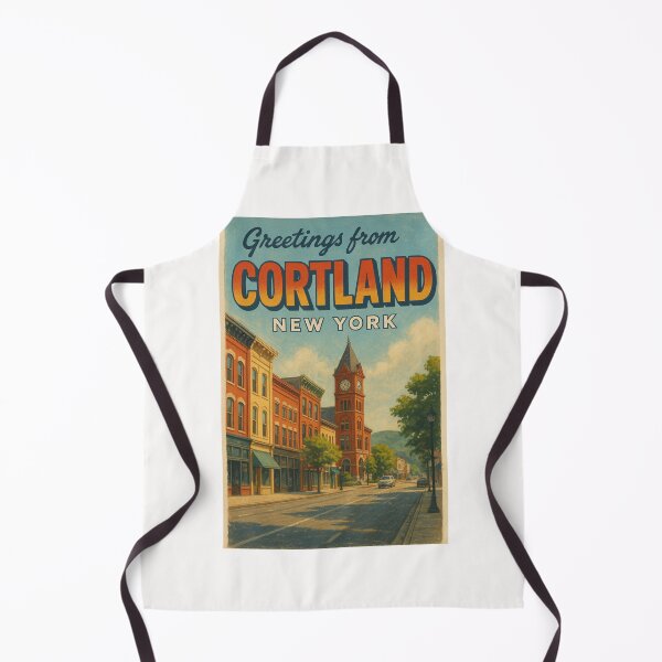 Item preview, Cortland New York Downtown View designed and sold by Places On Earth.