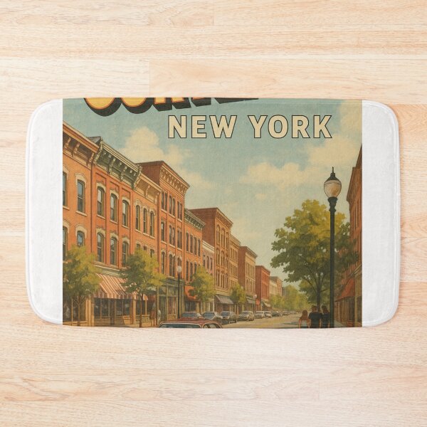 Item preview, Cortland New York Streetscape designed and sold by Places On Earth.