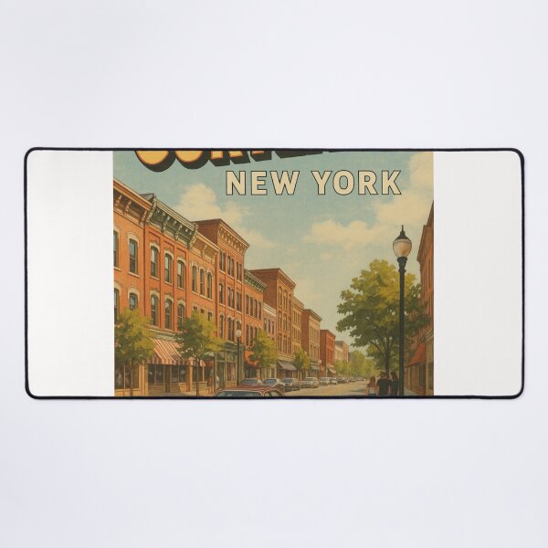 Item preview, Cortland New York Streetscape designed and sold by Places On Earth.
