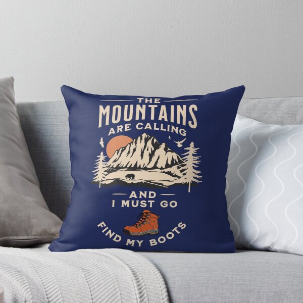 Item preview, The Mountains Are Calling And I Must Go Find My Boots designed and sold by scooterbaby.