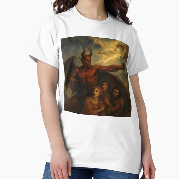Artikel-Vorschau von Satan der Retter – Kontroverse Dark Fantasy-Kunst, designt und verkauft von BlanquitaArt.