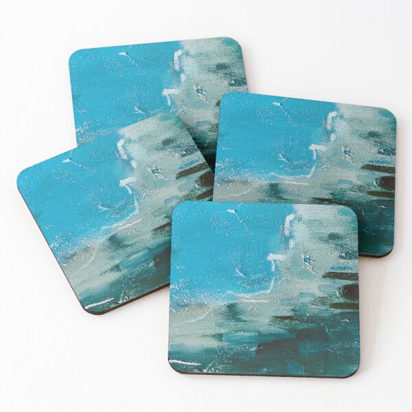 Item preview, Pastel Blue And Sea Foam Green Abstract Ocean  designed and sold by DEC02.