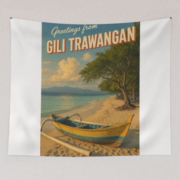 Item preview, Gili Trawangan Indonesia Tropical Shore designed and sold by Places On Earth.