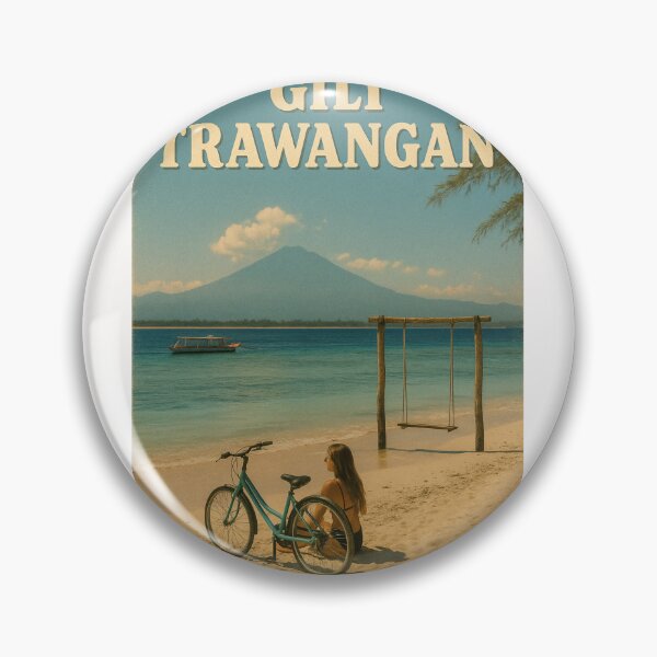 Item preview, Gili Trawangan Coastal View with Mount Agung designed and sold by Places On Earth.