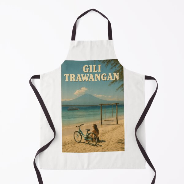 Item preview, Gili Trawangan Coastal View with Mount Agung designed and sold by Places On Earth.