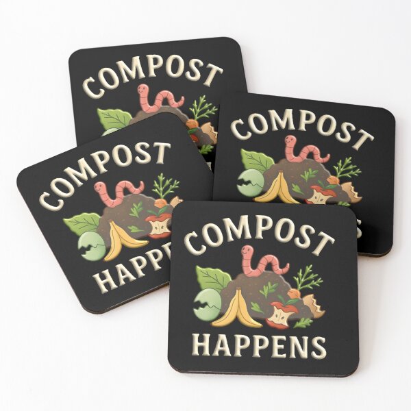 Item preview, Compost Happens – Funny Gardening & Eco Design designed and sold by delohill.