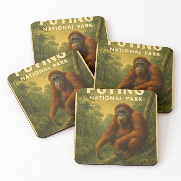 Item preview, Tanjung Puting Borneo Orangutan Portrait designed and sold by Places On Earth.