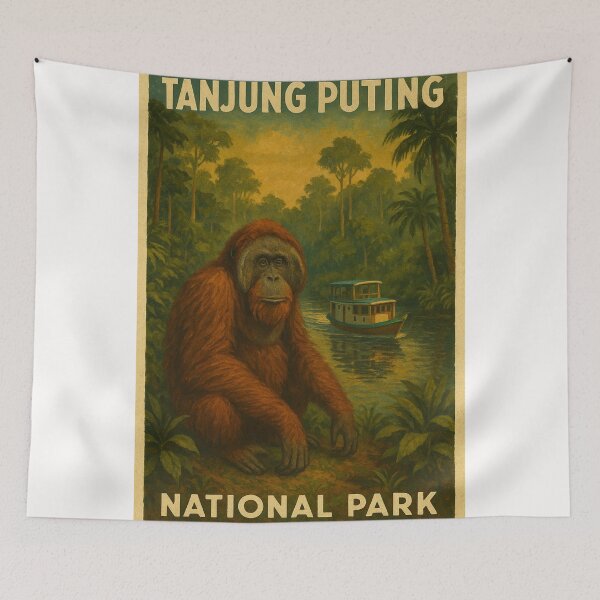 Item preview, Tanjung Puting Orangutan and Klotok Boat designed and sold by Places On Earth.