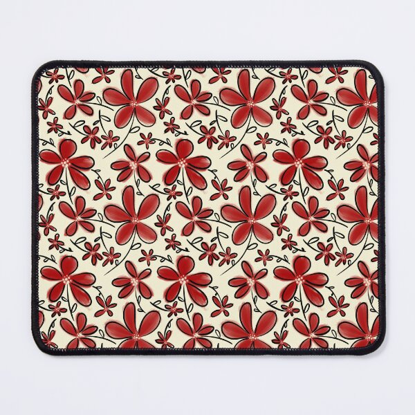 Item preview, Red flower pattern designed and sold by LAEC-Shop.