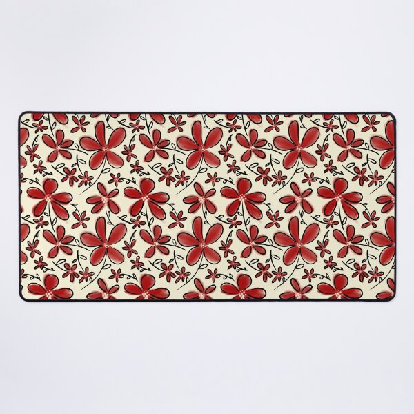 Item preview, Red flower pattern designed and sold by LAEC-Shop.