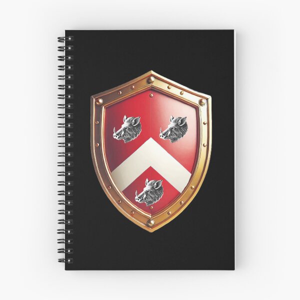 Item preview, Davis Shield  White Chevron and Silver Boars on Red Armor designed and sold by Highlandkings.
