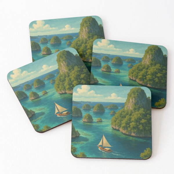 Item preview, Raja Ampat West Papua Sailing View designed and sold by Places On Earth.