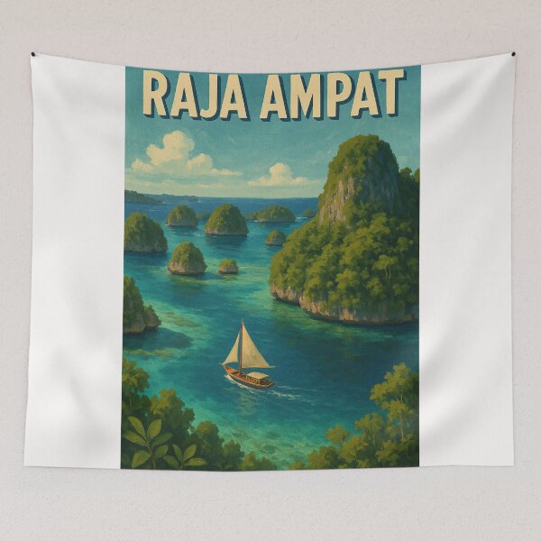 Item preview, Raja Ampat West Papua Sailing View designed and sold by Places On Earth.