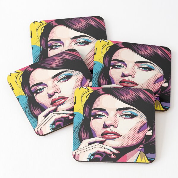 Item preview, Pop Art Cosmic Girl – Retro Style Emotional Woman Illustration Girlie Pop Slay designed and sold by Ojo de Lilith.