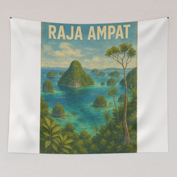 Item preview, Raja Ampat Archipelago Panoramic View designed and sold by Places On Earth.