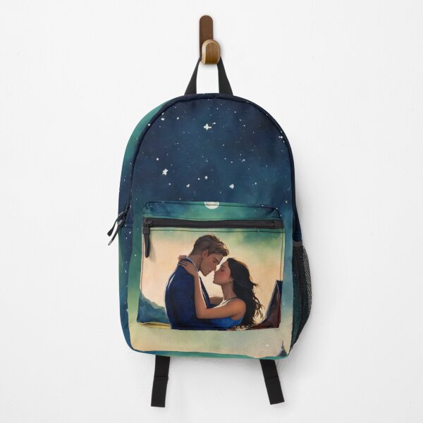 Item preview, Beautiful Couple, Blue Floral, Romance Novel Cover Art designed and sold by AmberRoseWrites.