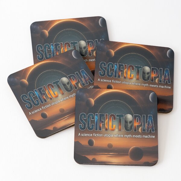 Item preview, Planetary Realm | SCIFICTOPIA Collage Logo Galactic Vista designed and sold by Scifictopia.