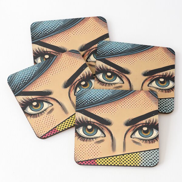 Item preview, Pop Art in style of Roy Lichtenstein: Eyes designed and sold by PinUpPizzazz.