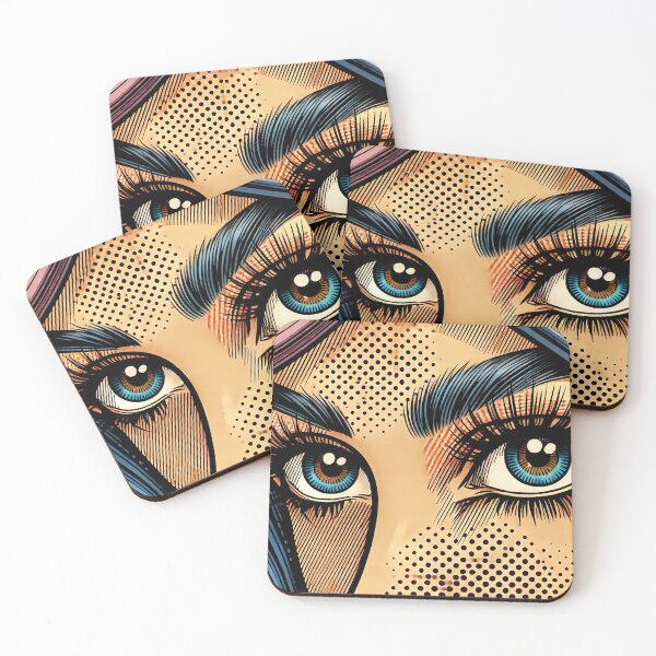 Item preview, Pop Art in style of Roy Lichtenstein: Eyes designed and sold by PinUpPizzazz.