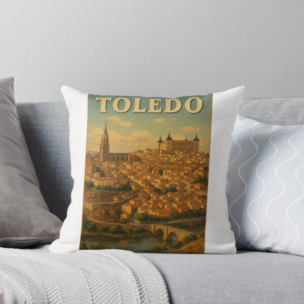 Item preview, Toledo Spain Alcázar and Cathedral View designed and sold by Places On Earth.