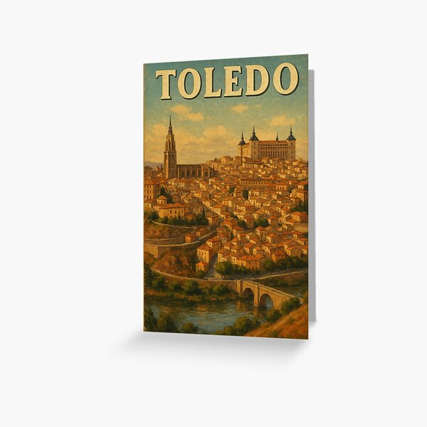 Item preview, Toledo Spain Alcázar and Cathedral View designed and sold by Places On Earth.