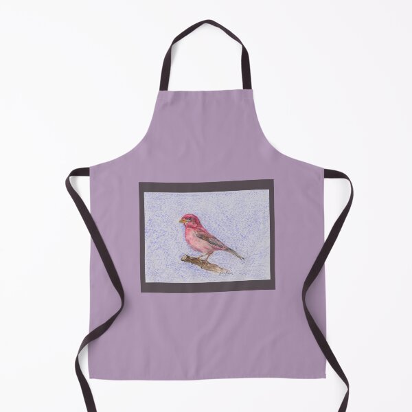 Item preview, Purple Finch - watercolor and crayon illustration designed and sold by Annie Mason Art.