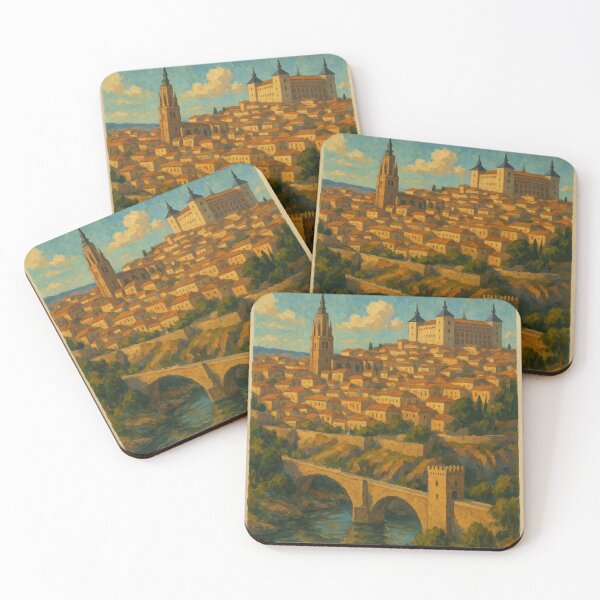 Item preview, Toledo Spain Tagus River Bridge Scene designed and sold by Places On Earth.