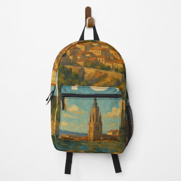 Item preview, Toledo Spain Tagus River Bridge Scene designed and sold by Places On Earth.