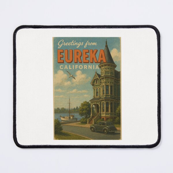 Item preview, Eureka California Historic Waterfront View designed and sold by Places On Earth.