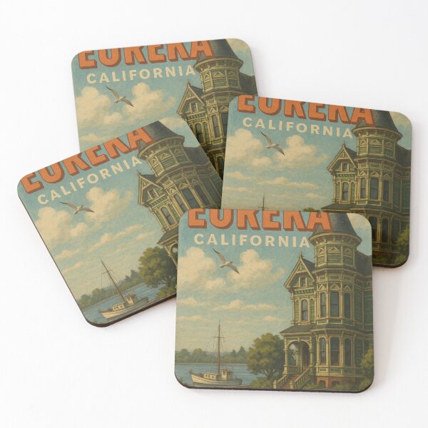 Item preview, Eureka California Historic Waterfront View designed and sold by Places On Earth.
