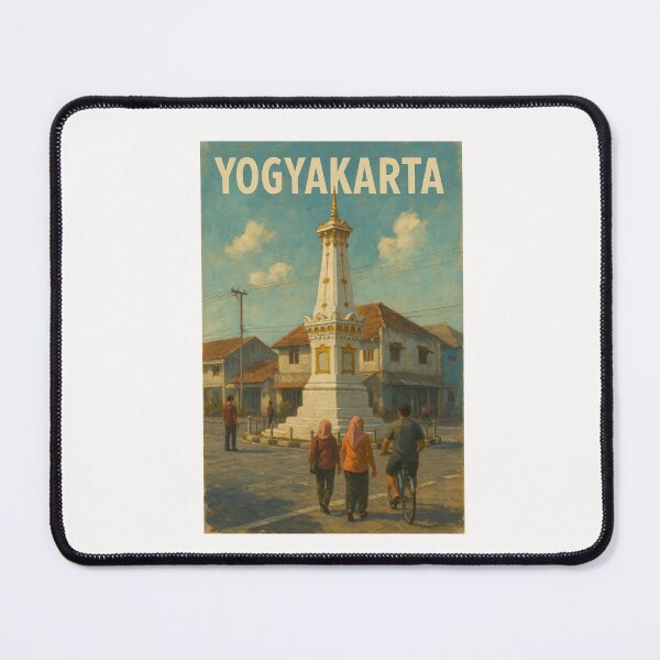 Item preview, Yogyakarta Tugu Monument with Locals designed and sold by Places On Earth.