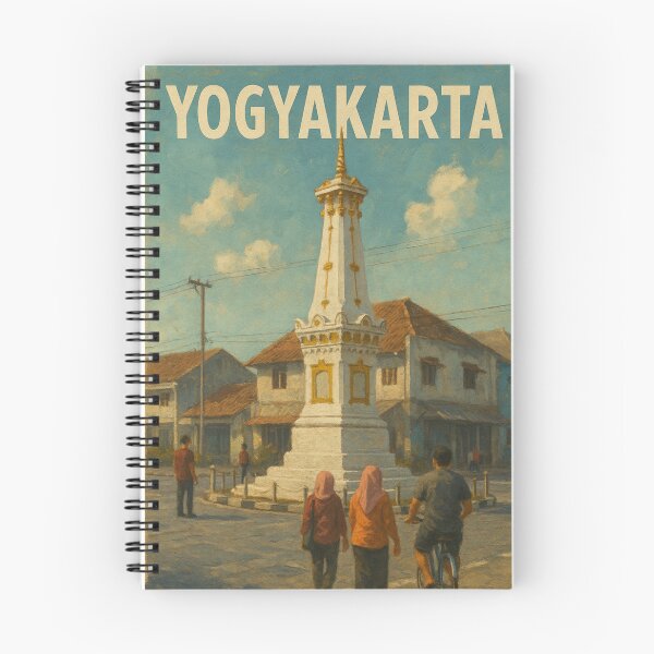 Item preview, Yogyakarta Tugu Monument with Locals designed and sold by Places On Earth.